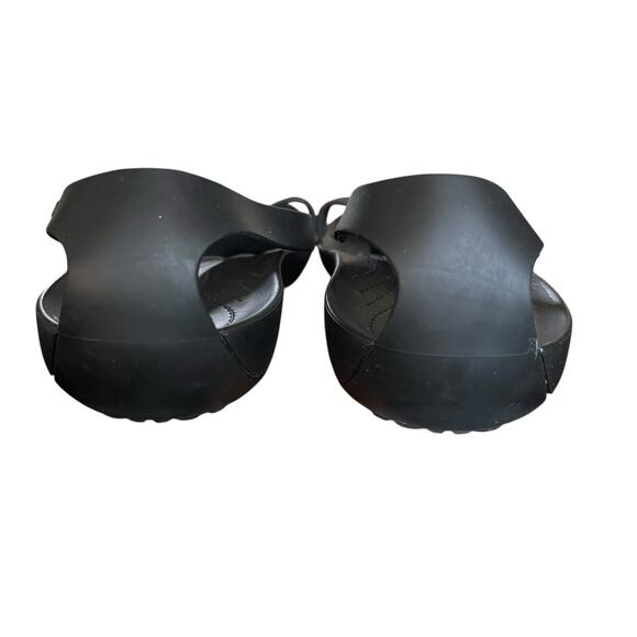 Crocs Women’s Slingback Sandals Black Comfort Flats Water-Friendly Shoes Size 9 - Picture 5 of 7